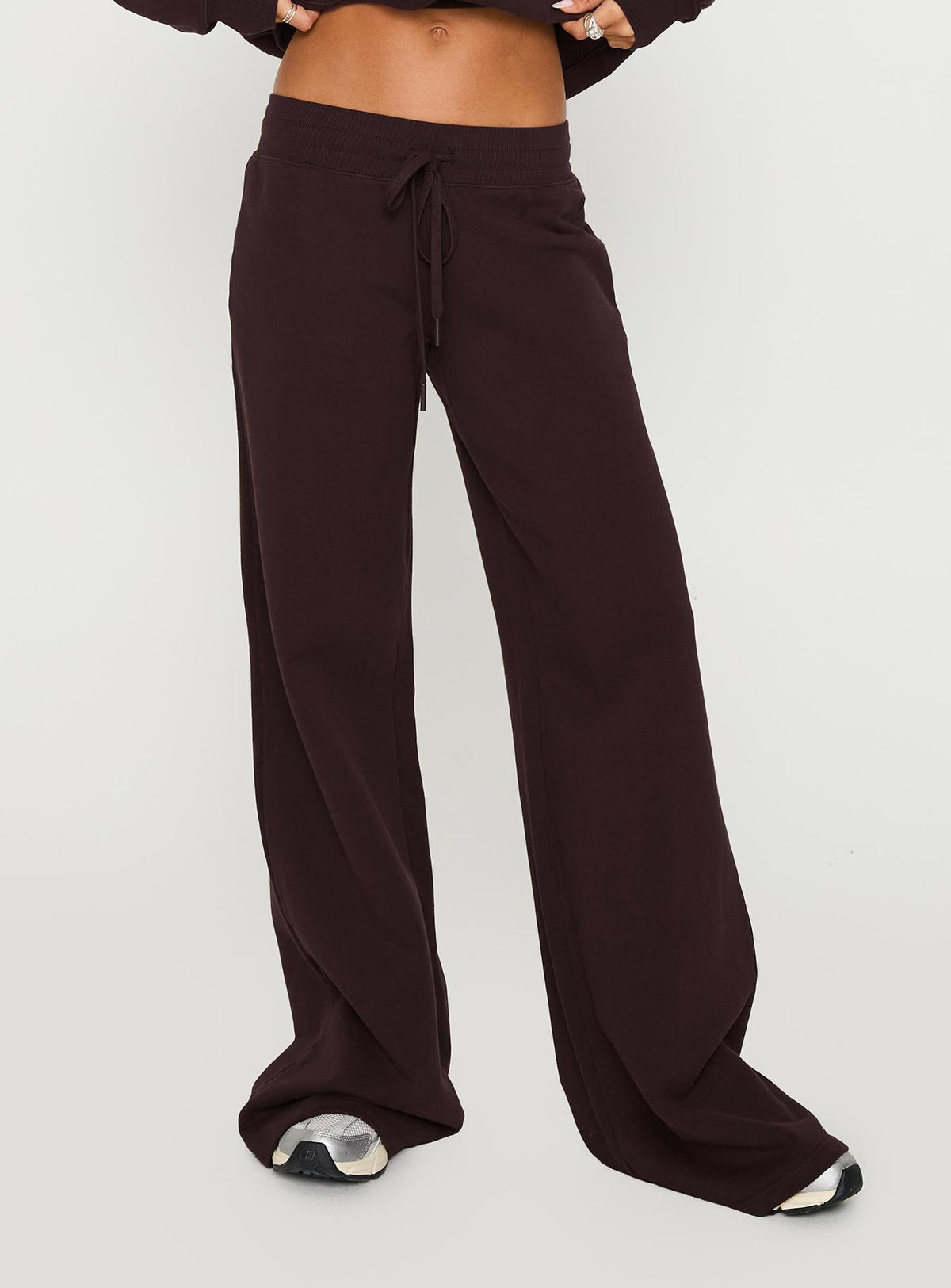 Dodie Wide Leg Pants Washed Brown