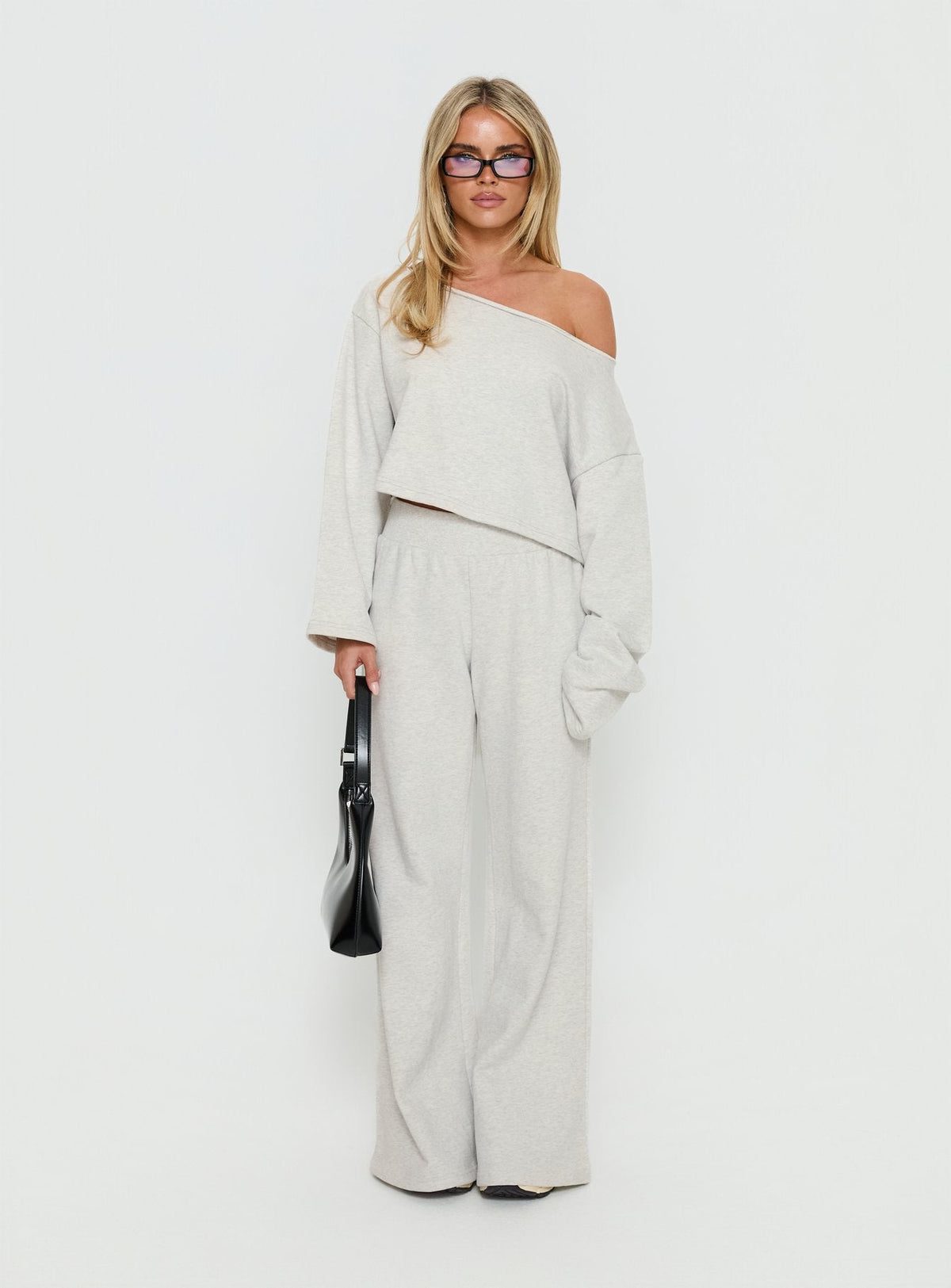 Peaks Flared Sweatpants Snow Marle