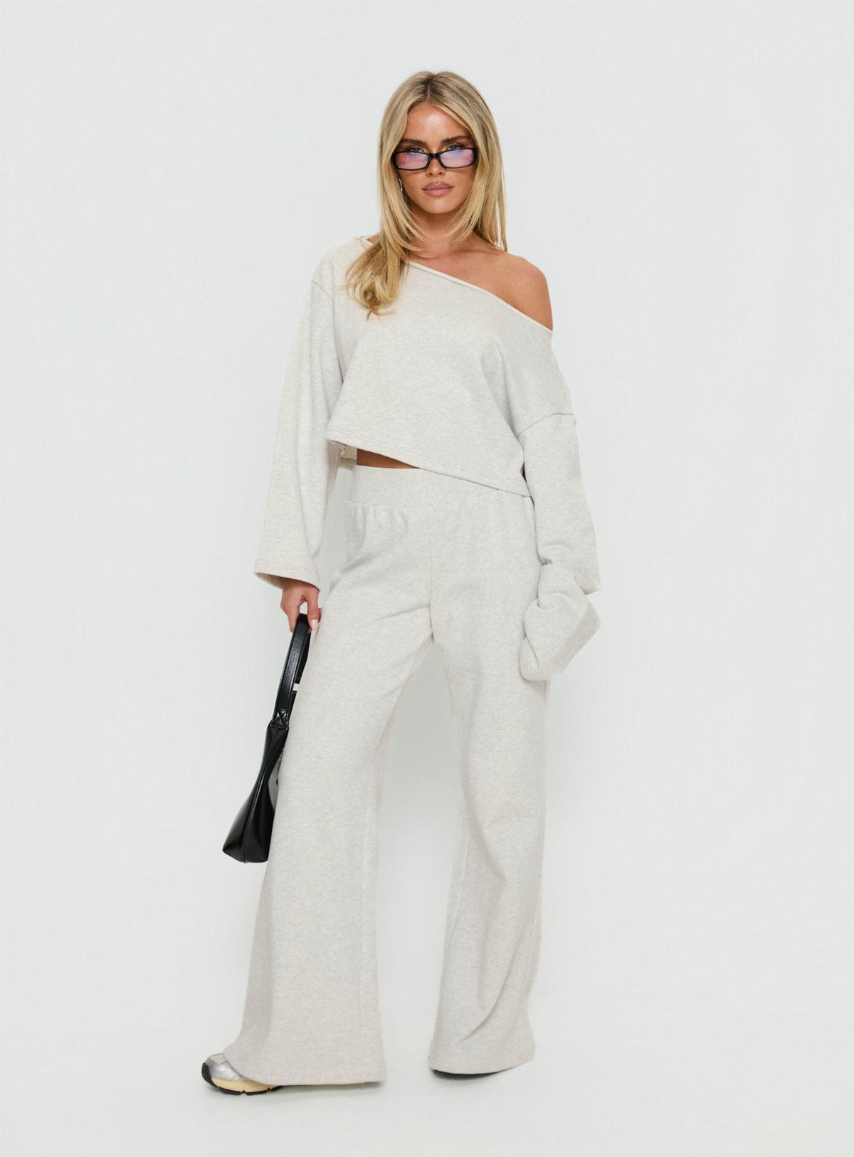 Peaks Flared Sweatpants Snow Marle