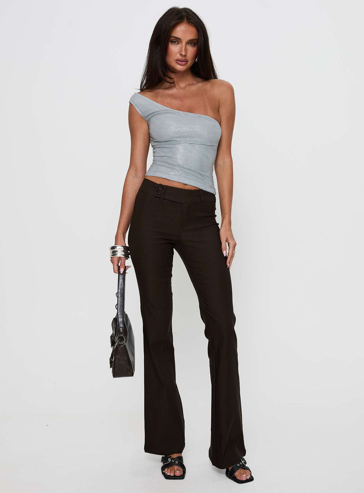 Kinkirk Flared Pants Chocolate Tall