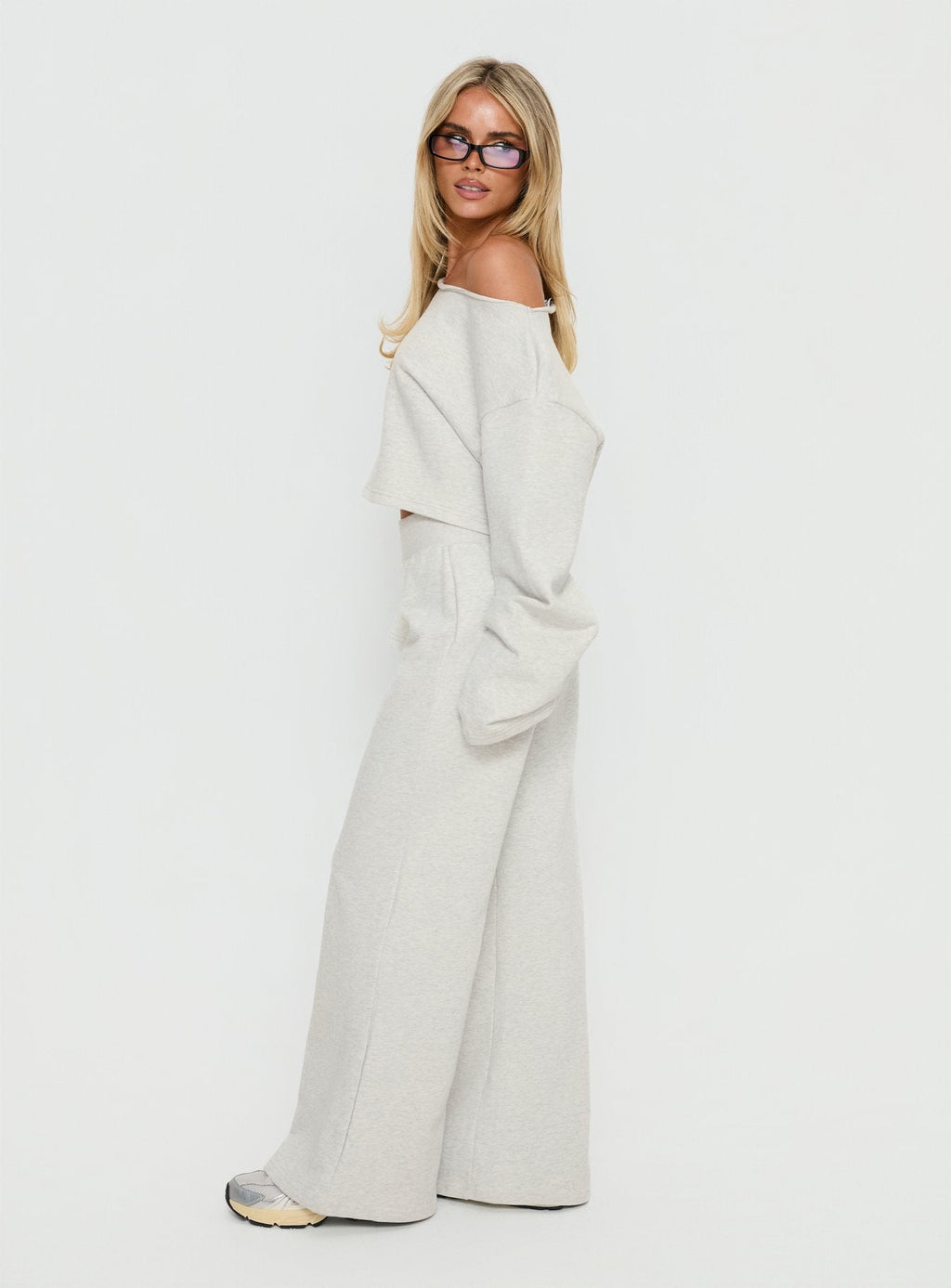 Peaks Flared Sweatpants Snow Marle