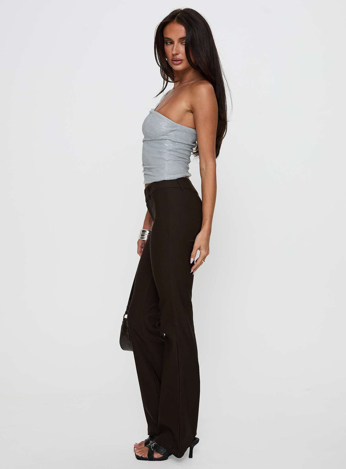 Kinkirk Flared Pants Chocolate Tall