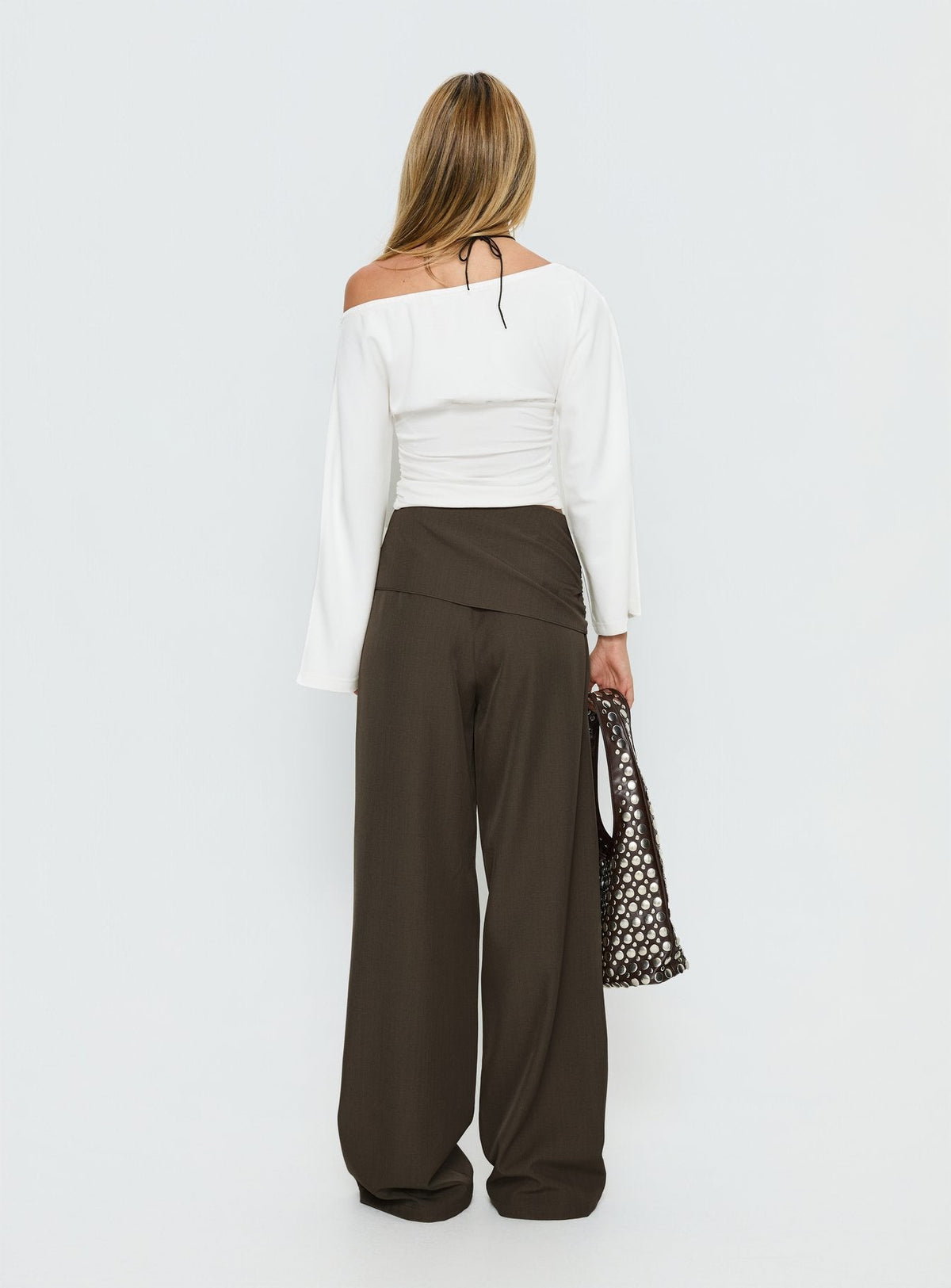 Elisson Layered Buckle Pants Grey