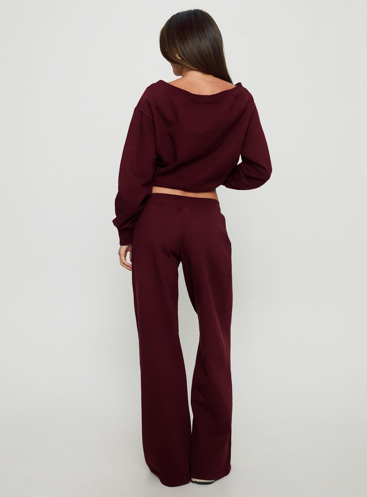 Dodie Wide Leg Pants Washed Currant