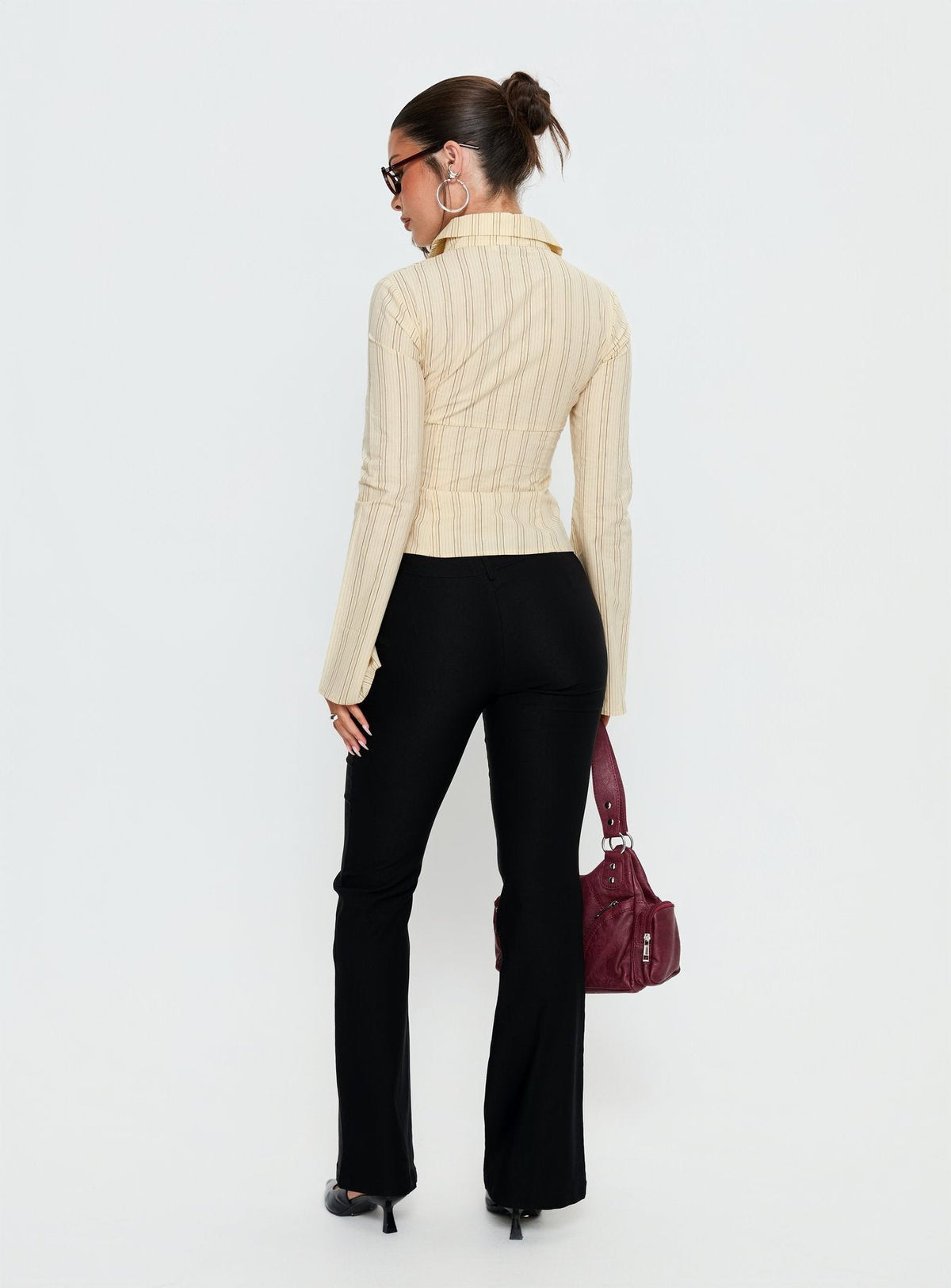 Dariana Flare Pants Black