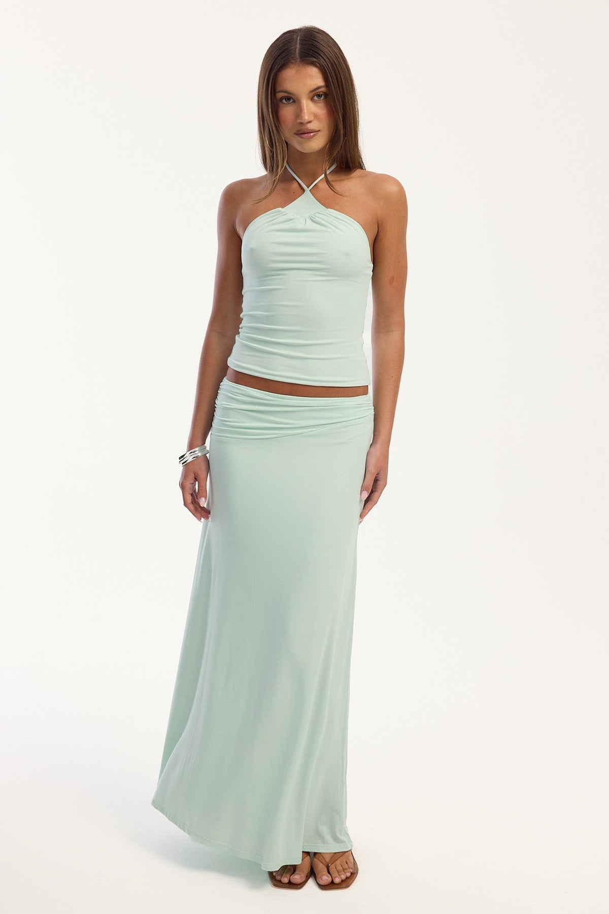 Perfect Stranger Asha Maxi Skirt Mint