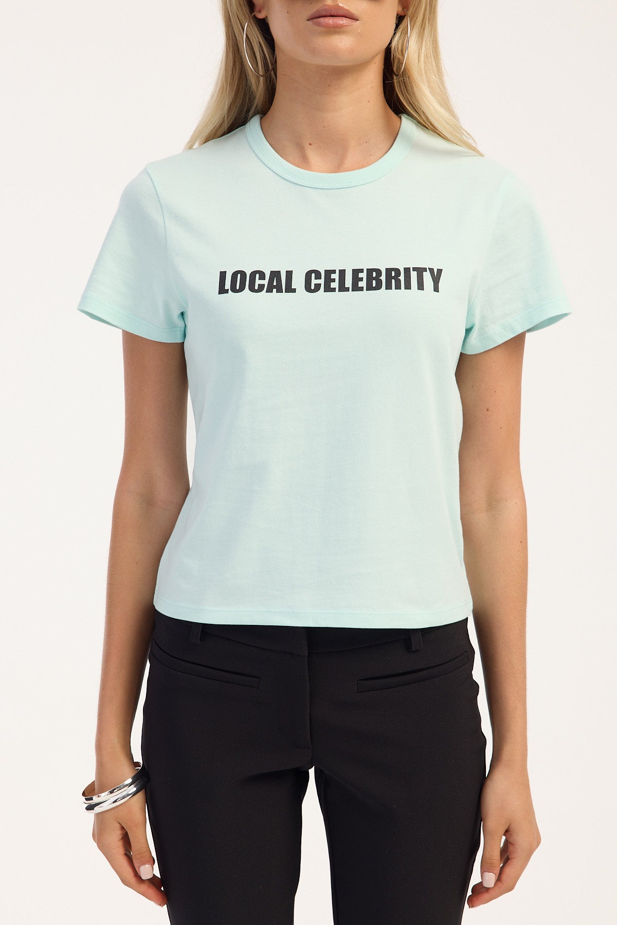 Luck + Trouble Local Celebrity Relaxed T-shirt Blue