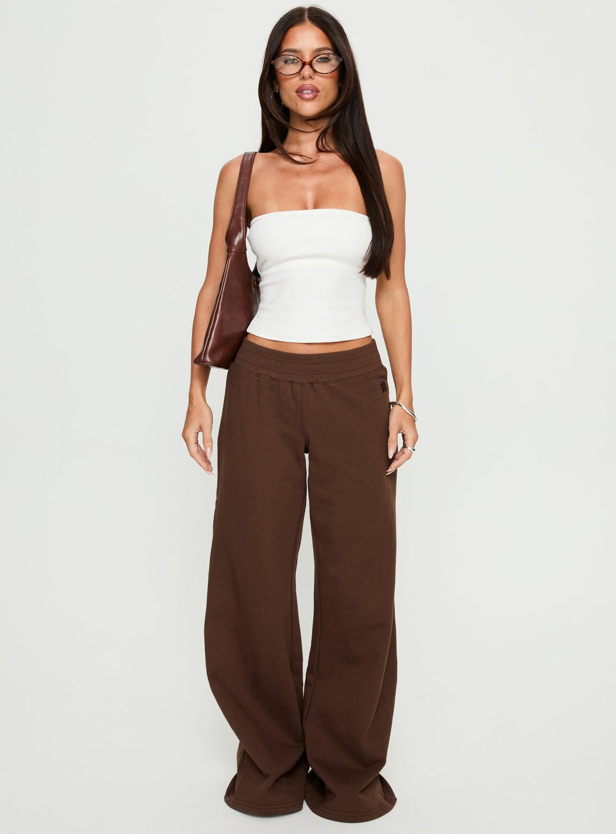 Summits Flared Sweatpants Chocolate