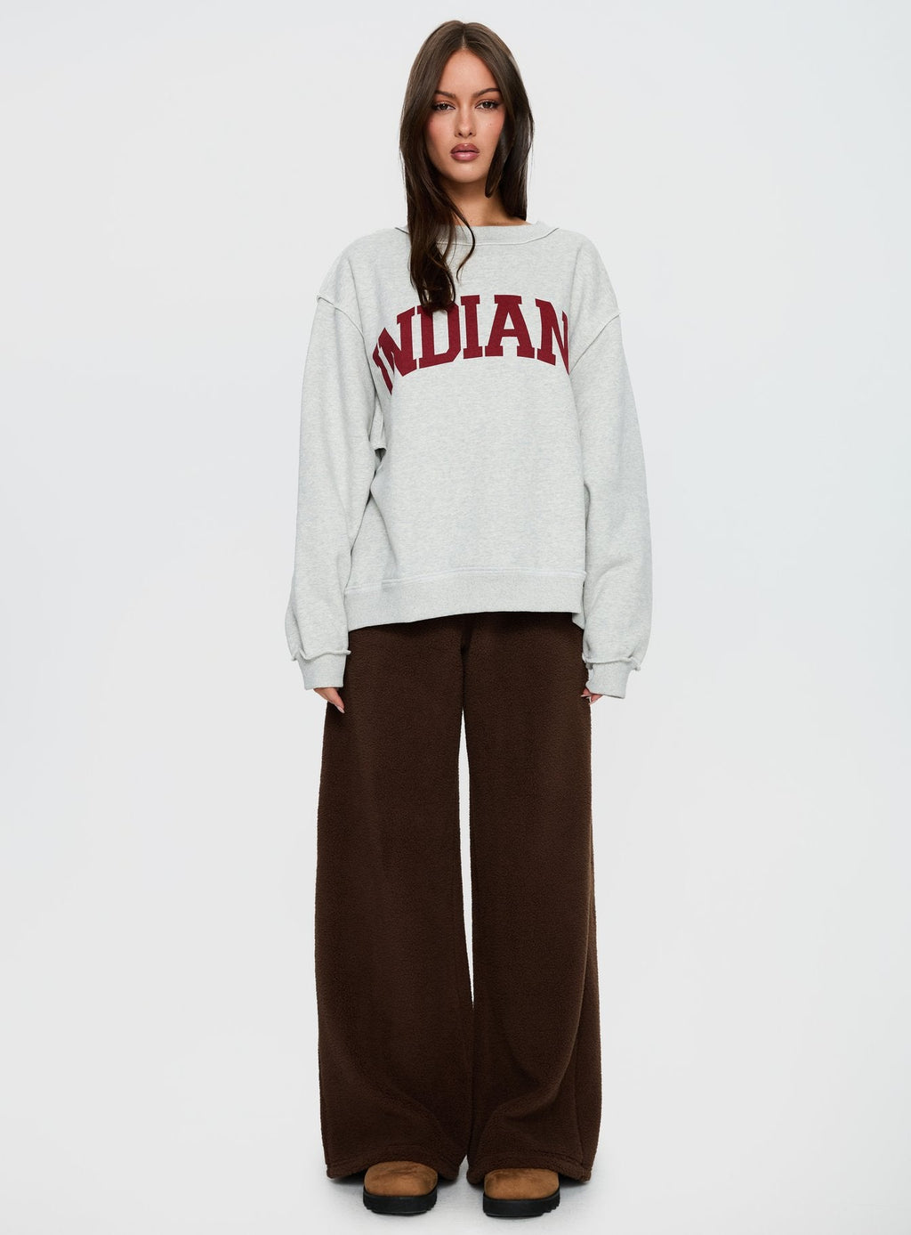 Siberia Fleece Track Pant Chocolate Brown